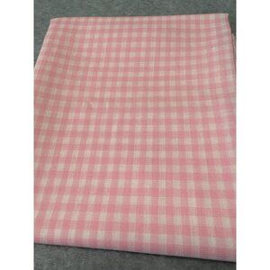 Pink Gingham Cotton Fat Quarter 18x22" Fabric Sewing Crafts